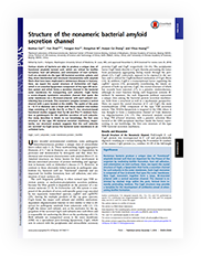 Cryo-EM structure of the nonameric CsgG-CsgF complex and its implications for controlling curli biogenesis in Enterobacteriaceae.pdf